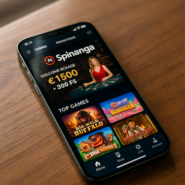 Spinanga Casino Mobile - Responsive Design für Smartphones und Tablets
